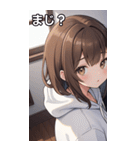 フードを着た可愛い女の子19（個別スタンプ：39）