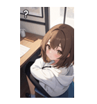 フードを着た可愛い女の子19（個別スタンプ：40）