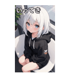フードを着た可愛い女の子20（個別スタンプ：6）