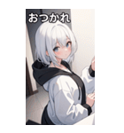 フードを着た可愛い女の子20（個別スタンプ：12）