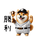 リアル野球しば犬（個別スタンプ：9）