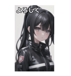 ジャケットの少女9（個別スタンプ：9）