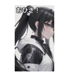 ジャケットの少女9（個別スタンプ：22）