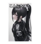 ジャケットの少女9（個別スタンプ：26）
