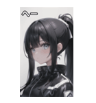 ジャケットの少女9（個別スタンプ：32）