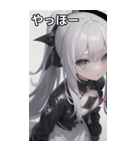 ジャケットの少女4（個別スタンプ：4）