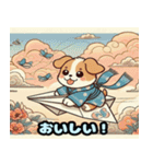 浮世絵風の可愛い犬（個別スタンプ：12）