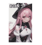 魔法使いの女の子4（個別スタンプ：1）