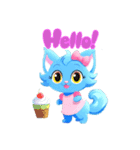 かわいいネコちゃんのごあいさつ（個別スタンプ：2）