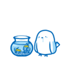 夏の爽やかシマエナガ（個別スタンプ：35）
