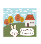 ふんわり♡うさぎ [ 秋を感じる♪ ］（個別スタンプ：21）