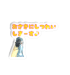 【ぷくぷく】インコのシール風スタンプ（個別スタンプ：13）