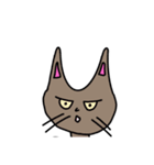 イラストカウのスタンプ      こげ猫（個別スタンプ：34）
