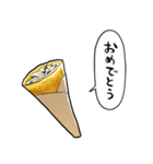 しゃべるクレープ（個別スタンプ：15）