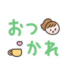 ゆるい手書きの女の子☆デカ文字スタンプ（個別スタンプ：26）