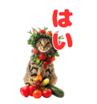 猫×食べ物【日常使い】（個別スタンプ：14）