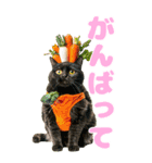 猫×食べ物【日常使い】（個別スタンプ：17）
