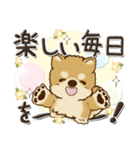 柴犬・茶色い犬【お祝いの言葉】（個別スタンプ：27）