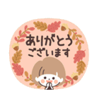 モノトーンmushちゃん・秋（個別スタンプ：10）