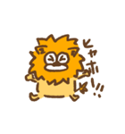 おばんでするぱんくん【らいおくん】（個別スタンプ：3）