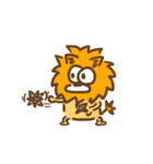 おばんでするぱんくん【らいおくん】（個別スタンプ：7）