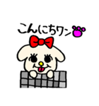 リボンワン ribbon dog（個別スタンプ：2）