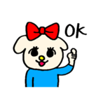 リボンワン ribbon dog（個別スタンプ：6）