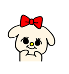 リボンワン ribbon dog（個別スタンプ：7）