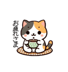 三毛猫スタンプ(Calico Cat Stamp)（個別スタンプ：6）