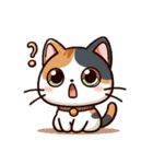 三毛猫スタンプ(Calico Cat Stamp)（個別スタンプ：21）