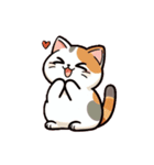 三毛猫スタンプ(Calico Cat Stamp)（個別スタンプ：22）