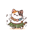 三毛猫スタンプ(Calico Cat Stamp)（個別スタンプ：24）