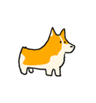 お着替えコーギー(Dress up Corgi)（個別スタンプ：3）