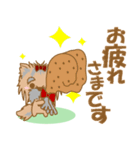 わんこ日和(ヨークシャテリア)-toYvu-（個別スタンプ：6）