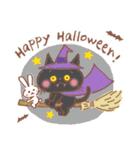 秋の黒猫♪秋の味覚とハロウィン（個別スタンプ：13）