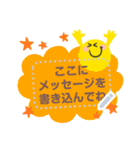 書き込める♥ニコちゃんのポップな吹き出し（個別スタンプ：4）