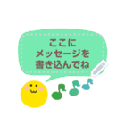 書き込める♥ニコちゃんのポップな吹き出し（個別スタンプ：7）