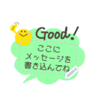 書き込める♥ニコちゃんのポップな吹き出し（個別スタンプ：12）