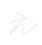下手すぎる文字（個別スタンプ：4）