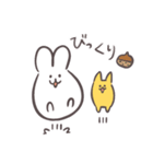 ぴょん太とキーくん 秋.ver（個別スタンプ：2）