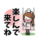 女の子の見やすいでか文字スタンプ（個別スタンプ：26）