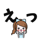 女の子の見やすいでか文字スタンプ（個別スタンプ：34）