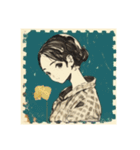 stamp stamp（レトロ）（個別スタンプ：4）