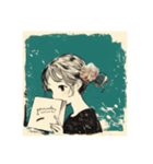 stamp stamp（レトロ）（個別スタンプ：9）
