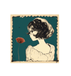 stamp stamp（レトロ）（個別スタンプ：12）
