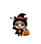 ミニオバケ達のハロウィン（個別スタンプ：1）