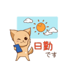 さわ犬ラッキー（看護1ヶ月目）（個別スタンプ：9）