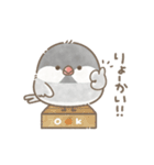 毎日使える♡文鳥さん。（個別スタンプ：1）