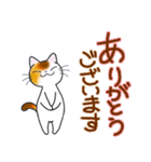 和風猫＜大きな文字6 ＞（個別スタンプ：6）