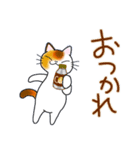 和風猫＜大きな文字6 ＞（個別スタンプ：8）